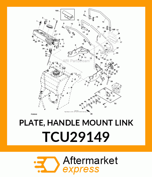 PLATE, HANDLE MOUNT LINK TCU29149