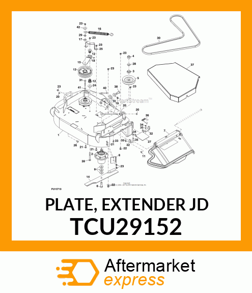 PLATE, EXTENDER JD TCU29152