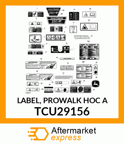 LABEL, PROWALK HOC A TCU29156