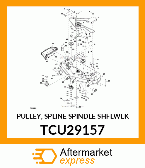 PULLEY, SPLINE SPINDLE SHFLWLK TCU29157