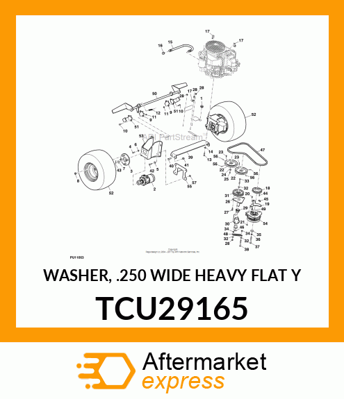 WASHER, .250 WIDE HEAVY FLAT Y TCU29165