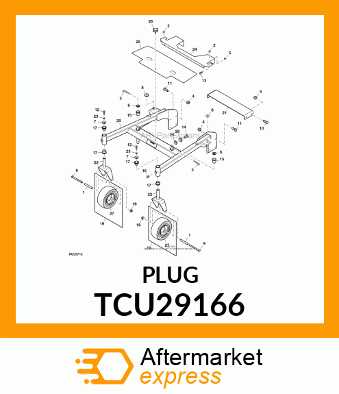 GROMMET, BUMPER TCU29166