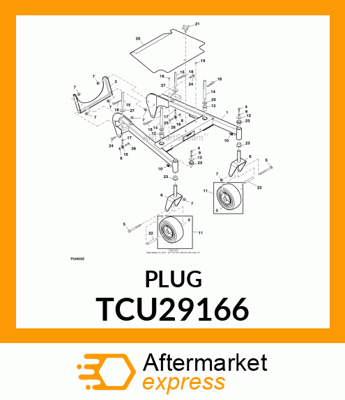 GROMMET, BUMPER TCU29166