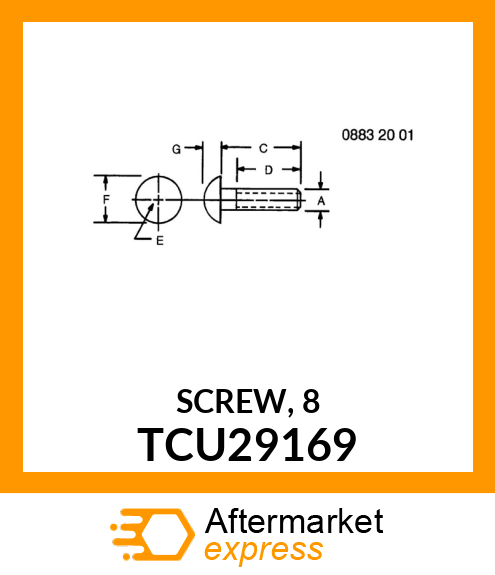 SCREW, 8 TCU29169