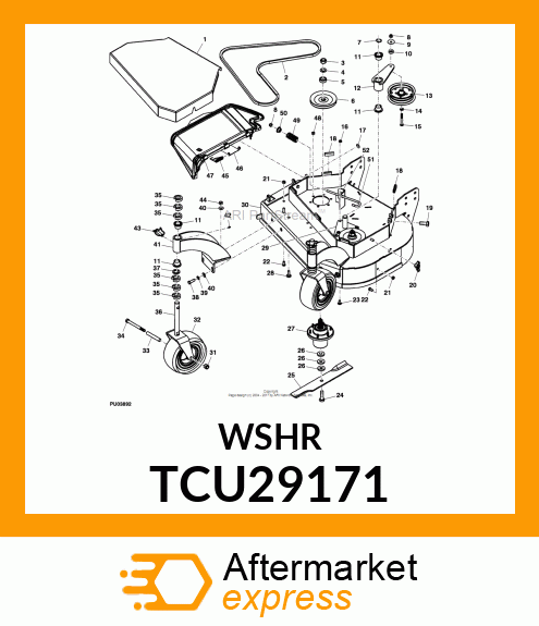 WASHER, .630X1.50X.250 FLAT Y TCU29171