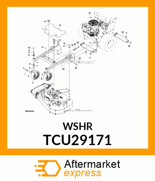 WASHER, .630X1.50X.250 FLAT Y TCU29171