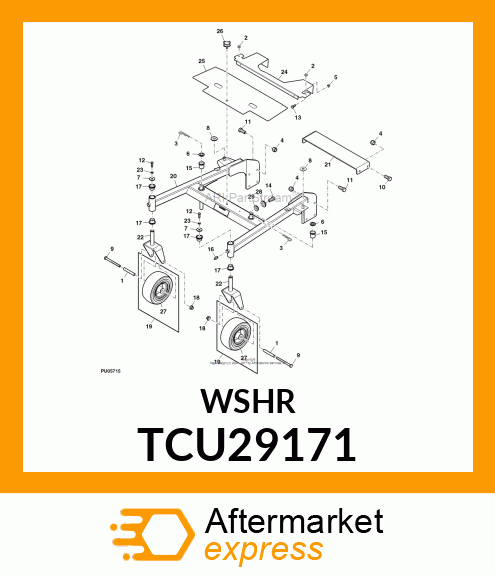 WASHER, .630X1.50X.250 FLAT Y TCU29171