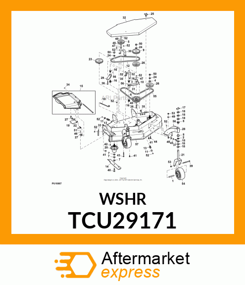 WASHER, .630X1.50X.250 FLAT Y TCU29171