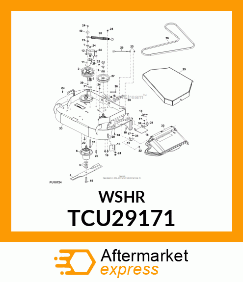 WASHER, .630X1.50X.250 FLAT Y TCU29171