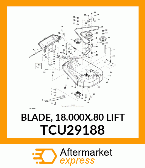 BLADE, 18.000X.80 LIFT TCU29188