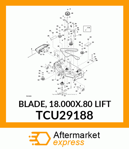 BLADE, 18.000X.80 LIFT TCU29188