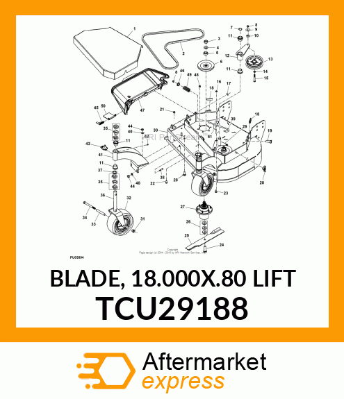 BLADE, 18.000X.80 LIFT TCU29188