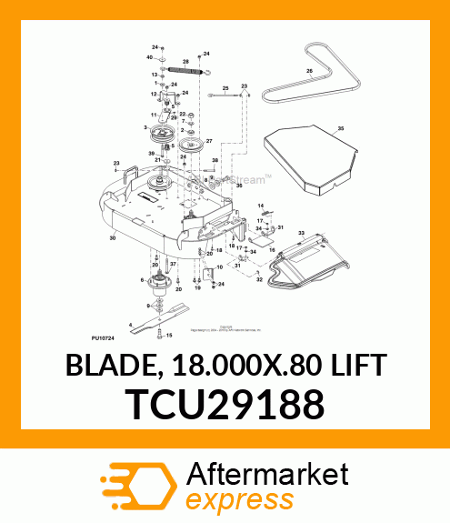 BLADE, 18.000X.80 LIFT TCU29188