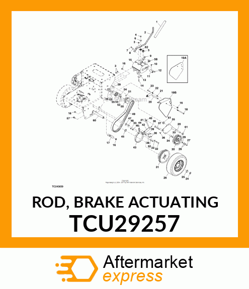 ROD, BRAKE ACTUATING TCU29257