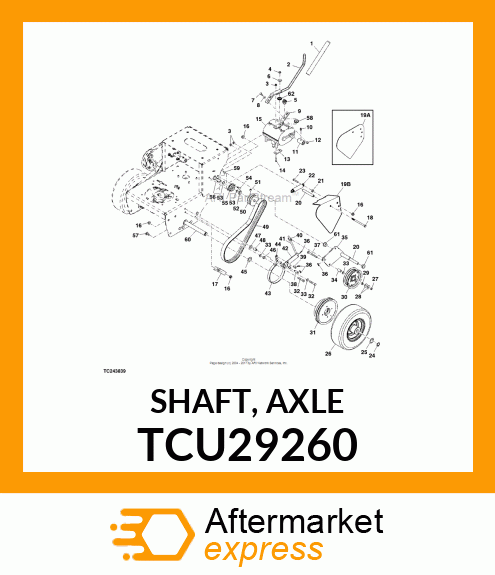 SHAFT, AXLE TCU29260