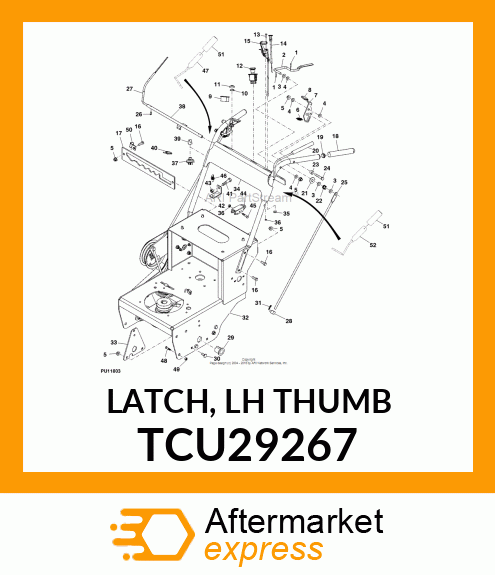 LATCH, LH THUMB TCU29267