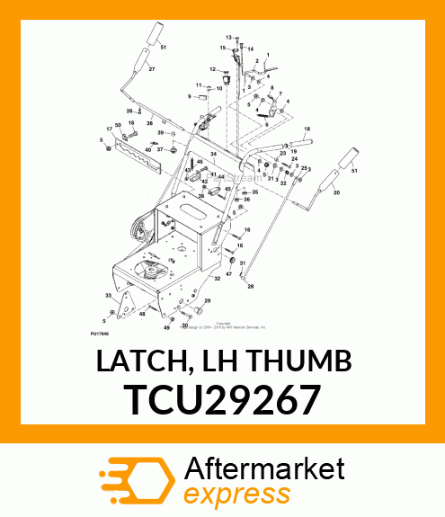 LATCH, LH THUMB TCU29267