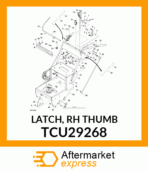 LATCH, RH THUMB TCU29268