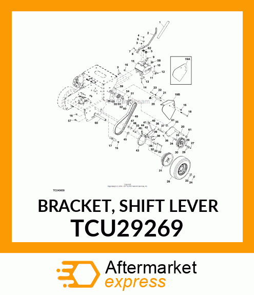 BRACKET, SHIFT LEVER TCU29269