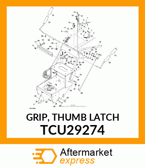 GRIP, THUMB LATCH TCU29274