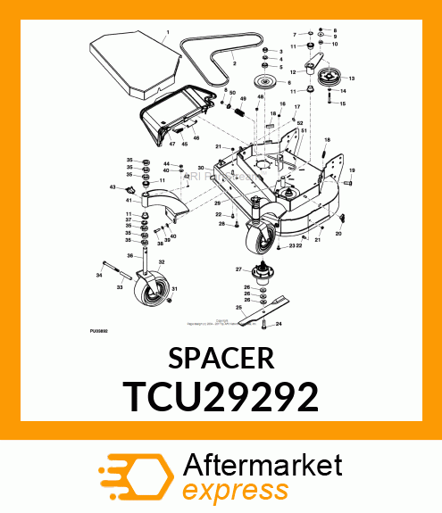 SPACER, .380X1.00X.410 TCU29292