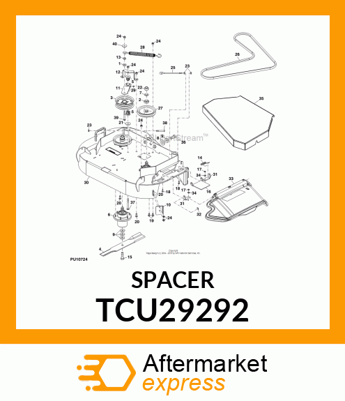 SPACER, .380X1.00X.410 TCU29292