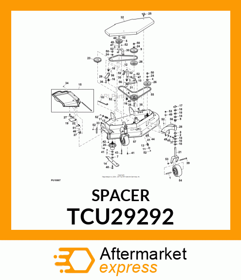 SPACER, .380X1.00X.410 TCU29292