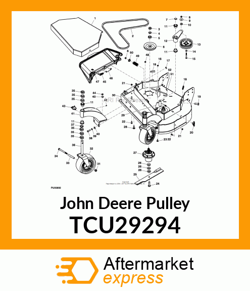 PULLEY, NARROW SPLINE TCU29294