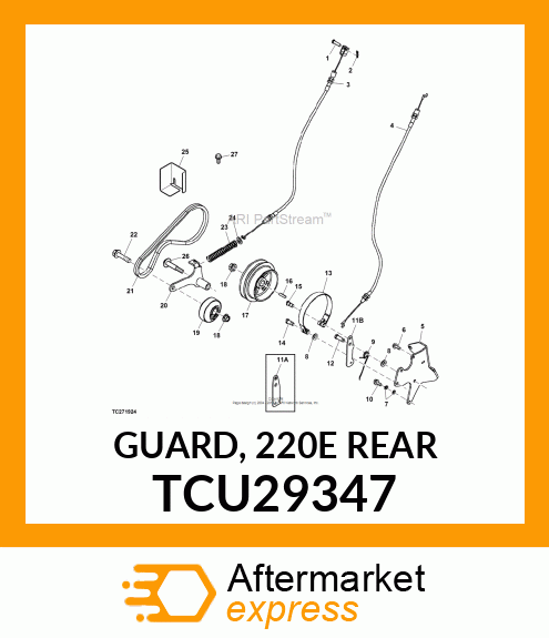 GUARD, 220E REAR TCU29347