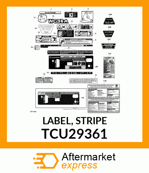 LABEL, STRIPE TCU29361