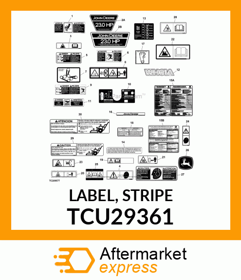 LABEL, STRIPE TCU29361