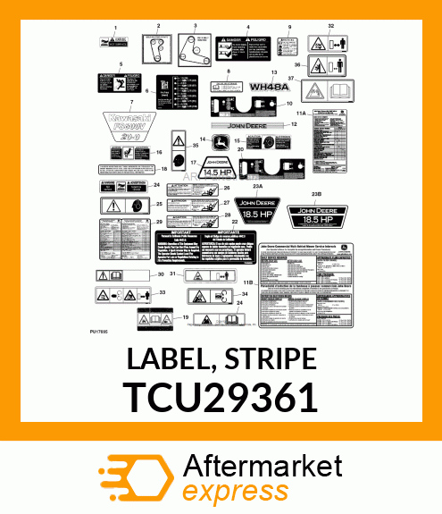 LABEL, STRIPE TCU29361