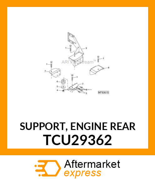 SUPPORT, ENGINE REAR TCU29362