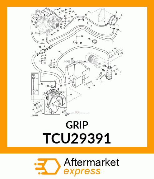 FITTING, 1/8" NPT X 3/8" HOSE TCU29391