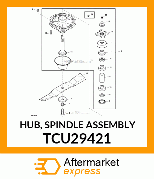 HUB, SPINDLE ASSEMBLY TCU29421