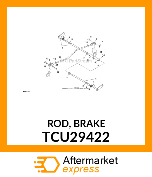 ROD, BRAKE TCU29422