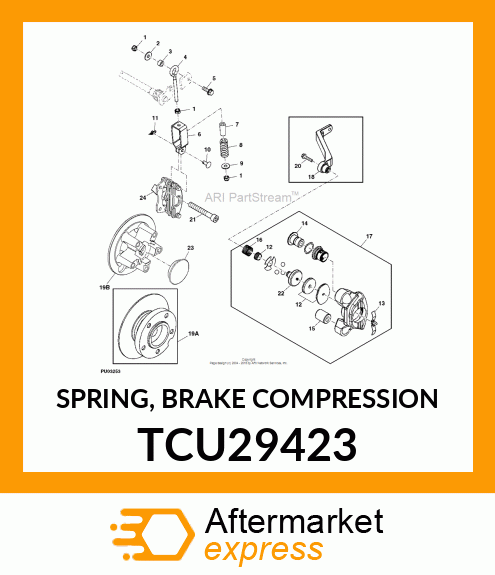 SPRING, BRAKE COMPRESSION TCU29423