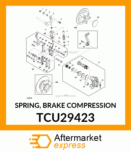 SPRING, BRAKE COMPRESSION TCU29423