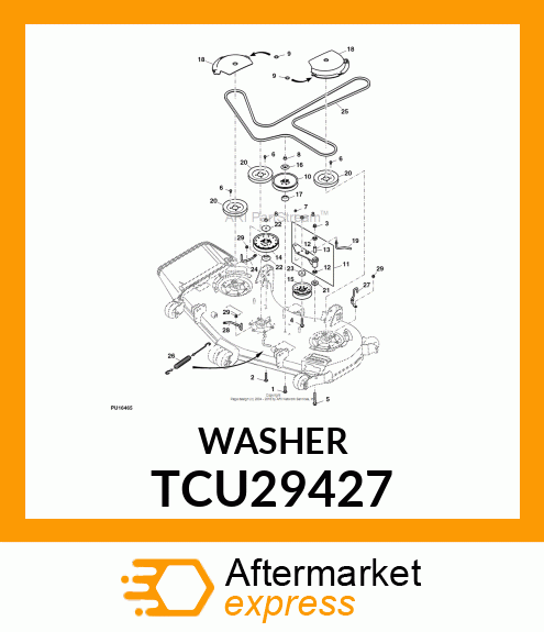 SPACER, IDLER PULLEY TCU29427