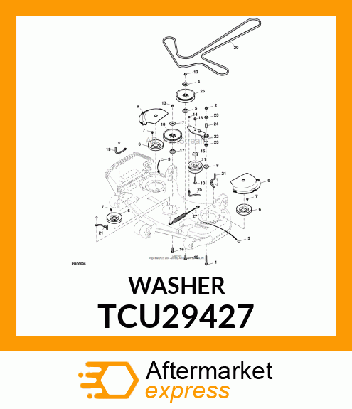 SPACER, IDLER PULLEY TCU29427