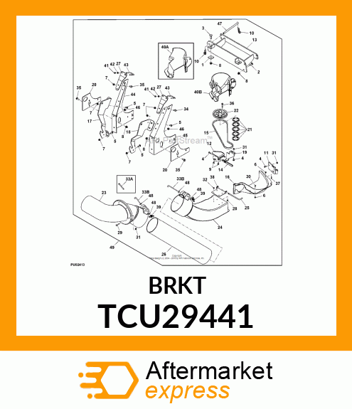 BRACKET, 48/60" MCS BLOWER MOUNT TCU29441