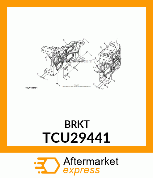 BRACKET, 48/60" MCS BLOWER MOUNT TCU29441