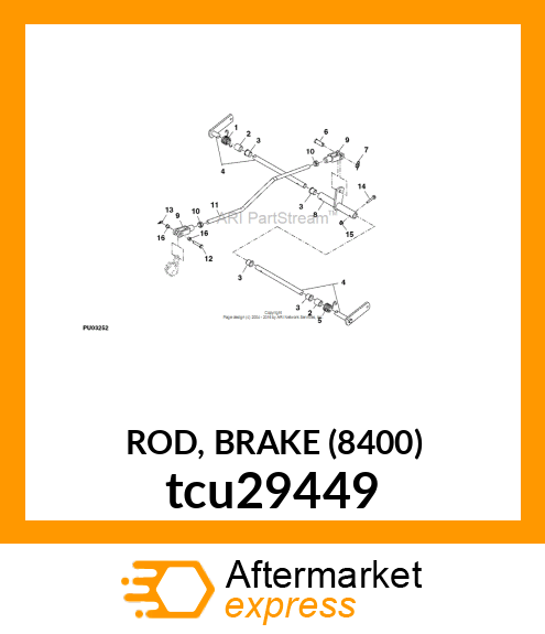 ROD, BRAKE (8400) tcu29449