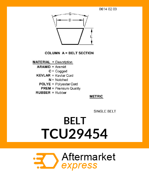 Belt TCU29454