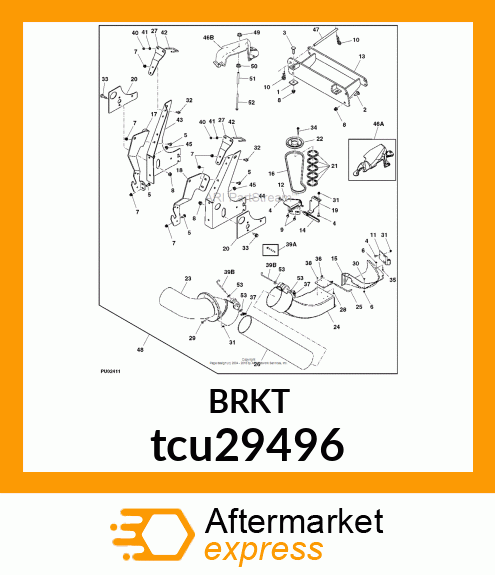 BRACKET, SUPPORT MOUNT tcu29496