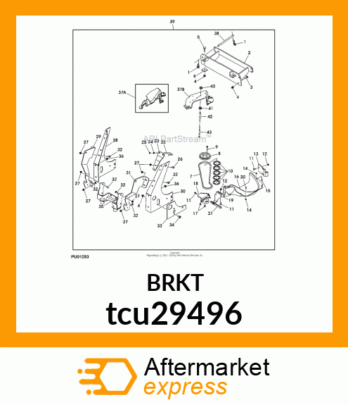 BRACKET, SUPPORT MOUNT tcu29496