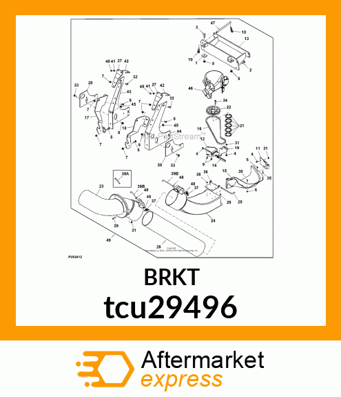 BRACKET, SUPPORT MOUNT tcu29496