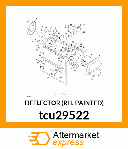 DEFLECTOR (RH, PAINTED) tcu29522