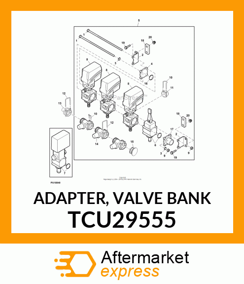 ADAPTER, VALVE BANK TCU29555