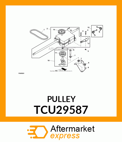 PULLEY, TRANSMISSION TCU29587